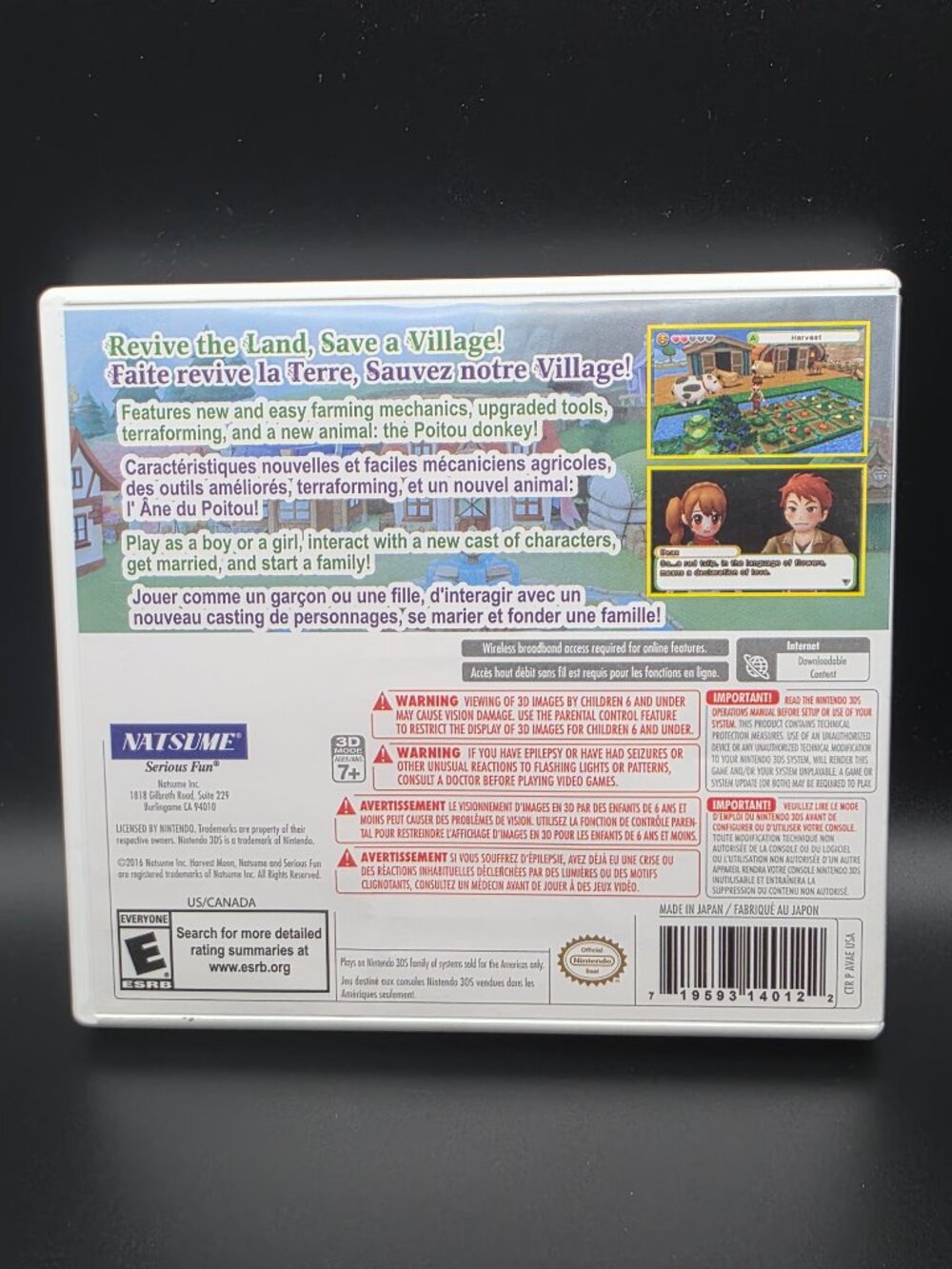 Harvest Moon: Skytree Village (Nintendo 3DS, 2016) No Manuel - Picture 2 of 3